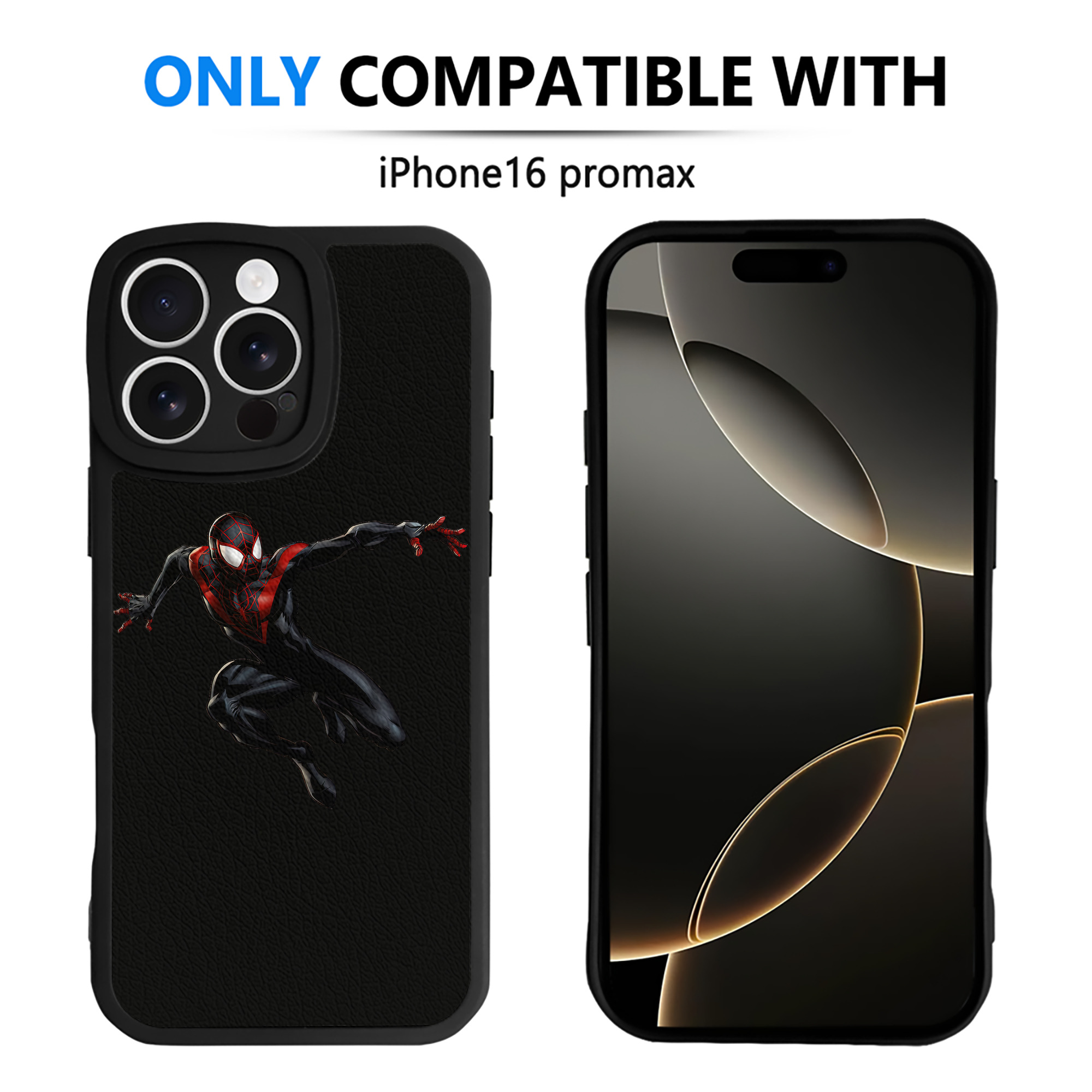 （画像用） Spider Man スパイダーマン 【iPhone 16シリーズ対応】シリコンスマホケース（レザー調） 材質：シリコン